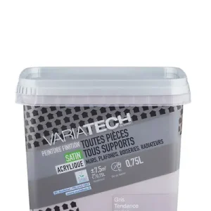 Peinture multi-supports satin Gris tendance 0.75L VARIATECH Prix Réduit