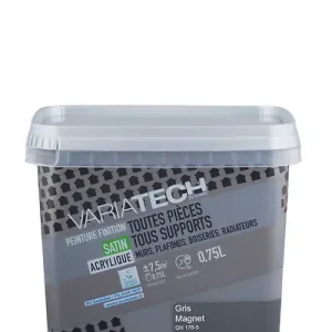 Peinture multi-supports acrylique - Gris magnétique - 0.75L VARIATECH Bon Plan