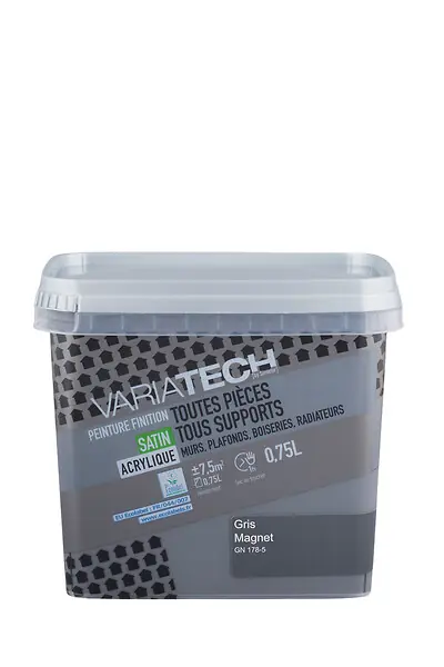 Peinture multi-supports acrylique - Gris magnétique - 0.75L VARIATECH Bon Plan