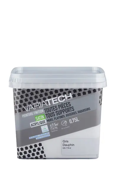 Prix Cassé Peinture multi-supports satin - Gris dauphin - 0,75L VARIATECH