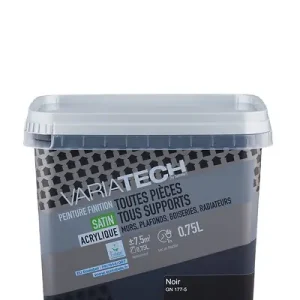 Nouvel Arrivage Peinture multi-supports satin noir - 0,75L VARIATECH