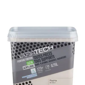 Peinture multi-supports satin Raphia 0,75L VARIATECH Prix Cassé