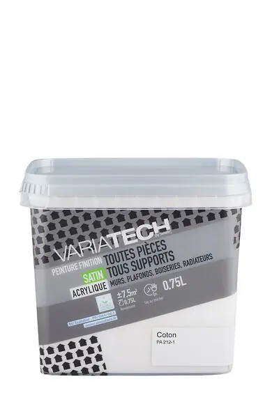 Seulement Aujourd'hui Peinture multi-supports satin coton 0.75L VARIATECH