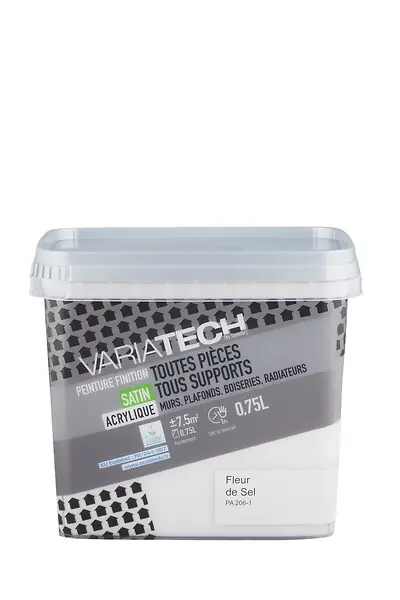 Peinture multi-supports satin Fleur de sel - 0,75L VARIATECH Commander Vite