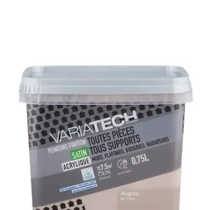 Dernier Modèle Peinture multi-supports satin Angora - 0,75L VARIATECH
