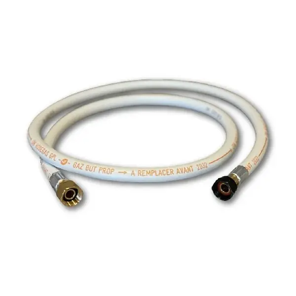 Tuyau gaz butane/propane Souple 1.50 m raccords à visser 20/150 et G1/2 Standard PROWELTEK Satisfait Ou Remboursé
