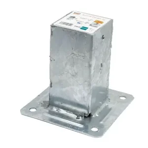 Pied poteau jardin 90x90/ platine + fixa SIMPSON STRONGT-TIE Expédié Aujourd'hui