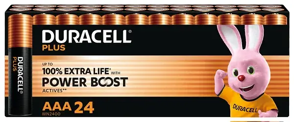 Prix Choc Pile AAA Plus PowerBoost - 1.5V - x24 DURACELL