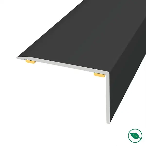 Nez de marche alu antidérapant adhésif coloris (20) noir Lg 135cm x larg 4cm x 2,5cm FORESTEA Nouveauté