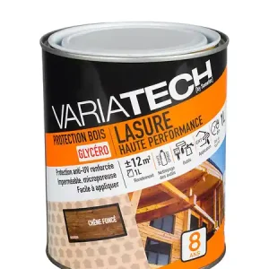 Lasure haute performance chêne foncé 1L VARIATECH Achat Immédiat