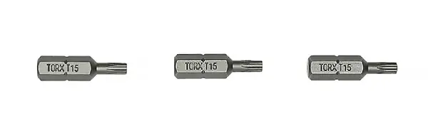 Carte de 3 embouts étoile T40 longueur 25mm - HANGER - 133057 Petit Prix