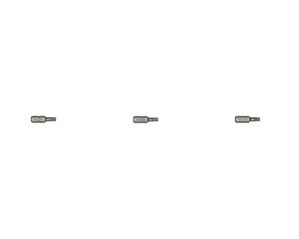 Carte de 3 embouts étoile percée TTX20 longueur 25 mm - HANGER - 133043 Meilleur Prix
