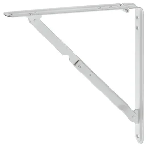 Console pliante acier blanche 430x410mm 60kg par paire - 287.40.742 HANGER Dernière Chance