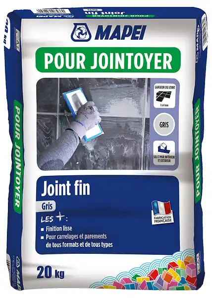 Mortier pour joints fins Gris - 20kg MAPEI Usine Directe