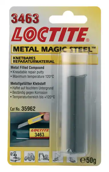 Mastic epoxy métal EA 3463 Metal Magic Steel gris 50g LOCTITE Seulement Aujourd'hui