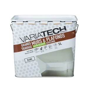 Peinture intérieure grands travaux - Satin velouté 5L VARIATECH Paiement Sécurisé