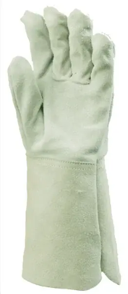 Commander Maintenant Gants de soudure arc - Cuir de chèvre - Blanc/gris - 38cm STANLEY