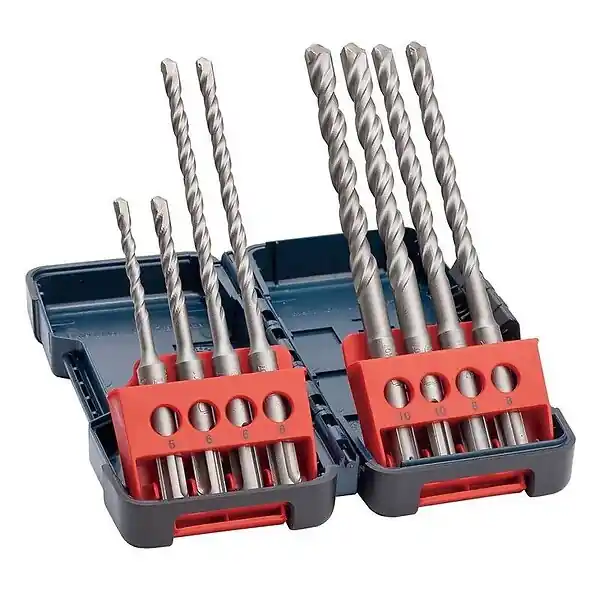 Bon Marché Coffret de 8 Forets BOSCH Professional 2607019903 SDS-plus-3 pour perforateur Tough Box