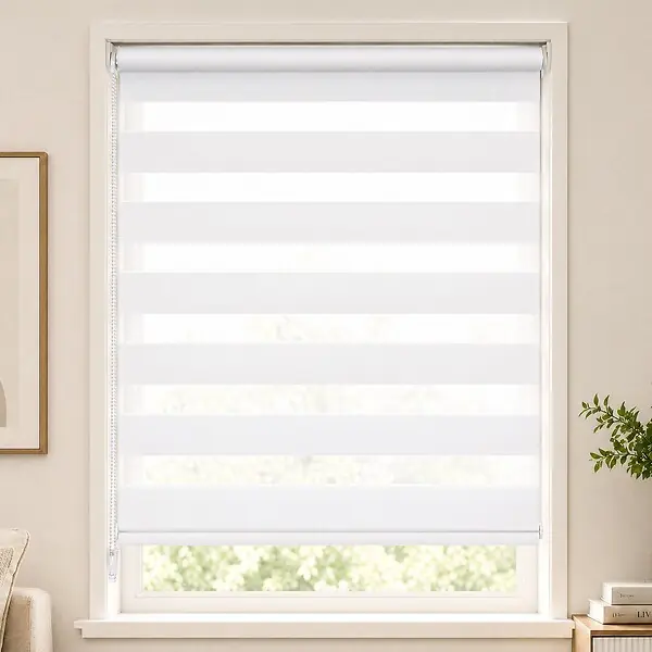 Commander Vite Store enrouleur jour nuit double 90x150cm Blanc VOUNOT
