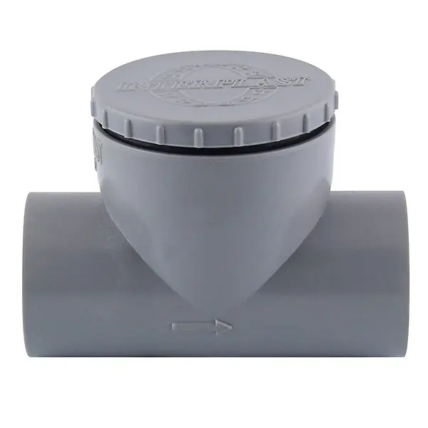 Clapet anti-retour PVC évacuation - Diam.32 - Gris - À coller FITT Réduction