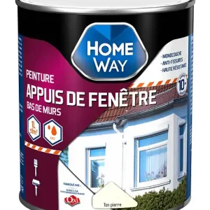 Peinture pour appui de fenêtre monocouche - Ton pierre - 1L HOMEWAY Vente Flash