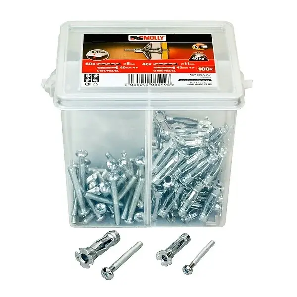 Acheter En Ligne Seau 100 chevilles metal MOLLY