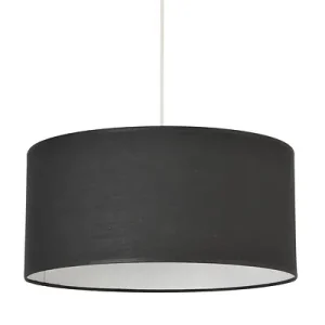 Suspension cylindrique coton - Noir - E27 100W COREP Meilleur Choix