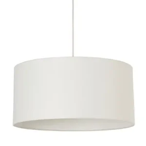 Suspension cylindre coton Blanc cassé Diam.38cm COREP Vente Flash