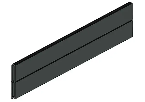 Lame clôture alu Sylway - Anthracite - H.16,5xL.165cm Populaire