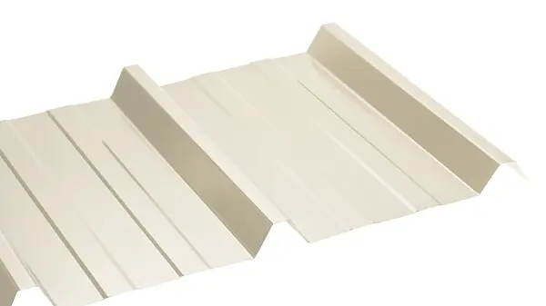 Tôle acier galva laquée nervurée - Beige - L.300xl.105cm ONDOMETAL Commander Maintenant