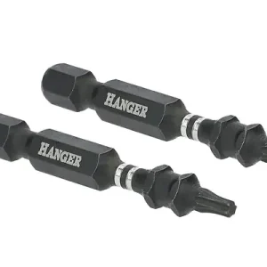 Must-Have Jeu de 2 embouts impact 1/4‘‘ pour vis étoile T20 50mm - HANGER - 134062