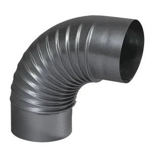 Offre Exclusive Coude plissé à 90° aluminié 125 mm - TEN - 372125