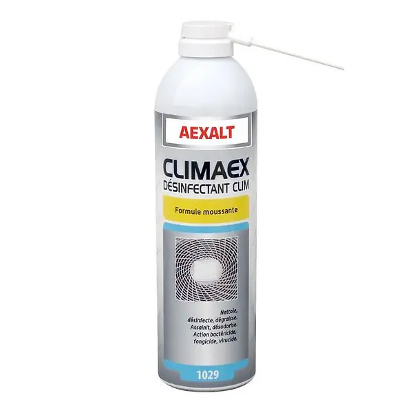Prix Réduit Aérosol désinfectant clim Porte de douche x 650 ml formule moussante CLIMAEX Aexalt