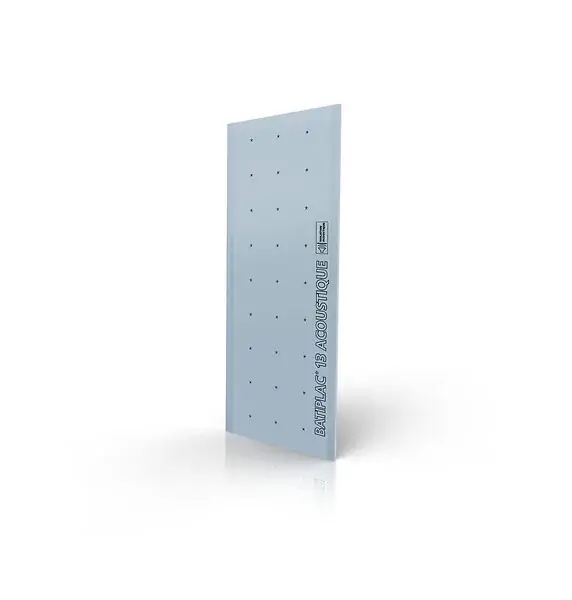 Plaque de plâtre acoustique BA13 - L120xH250cm BATIPLAC Jusqu'à Épuisement Des Stocks
