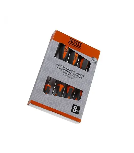 Set de 8 Tournevis Alyco Orange 170450 Marque