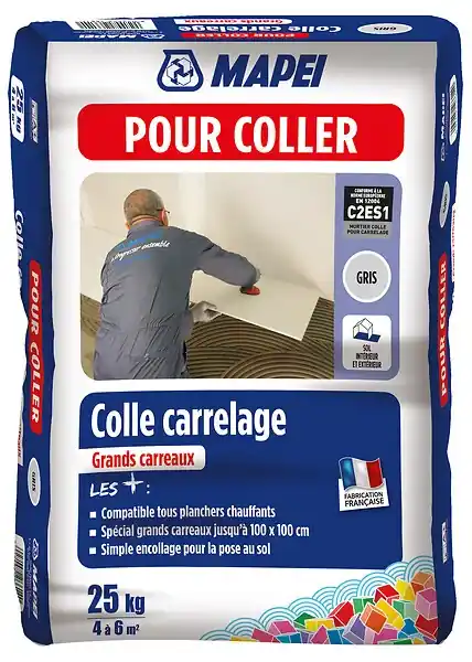 Achetez Aujourd'hui Colle carrelage grands carreaux - Grise - Sac 25kg MAPEI