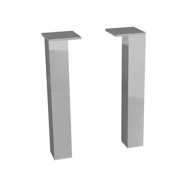 Top Vente Cube Pieds pour meuble de salle de bain, 1 paire, 240 mm, Chrome (H4944021760001) JIKA (GROUPE ROCA)