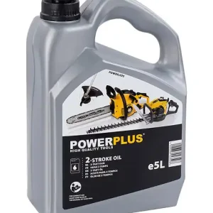 Nouveauté Huile 2 temps minérale - 5 L - pour outils de jardin POWERPLUS