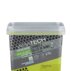 Peinture cuisines et bains acrylique Guacamole 0.75L VARIATECH Offre Du Jour