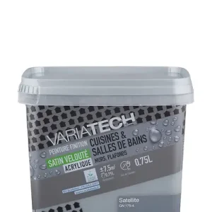 Peinture cuisine et bain Satin Velouté - Satellite - 0,75L VARIATECH Affaire À Saisir