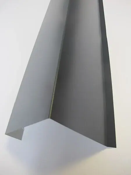 Dernier Modèle Rive sur mur - Acier galvanisé - Gris - 210cm ONDOMETAL