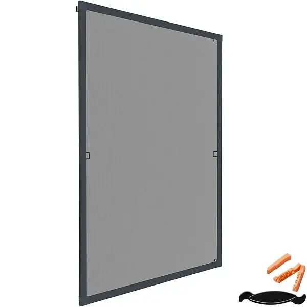 Retour Gratuit Moustiquaire avec cadre en aluminium pour fenêtres gris anthracite TECTAKE