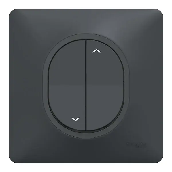Interrupteur volet roulant - Ovalis - Anthracite - 6AX SCHNEIDER ELECTRIC Commander Maintenant