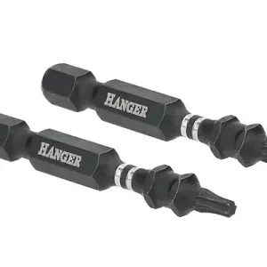 Paiement Sécurisé Jeu de 2 embouts impact 1/4‘‘ pour vis étoile T27 75mm - HANGER - 134088