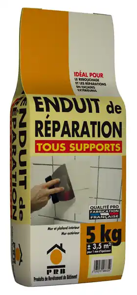 Prix Bas Enduit de réparation tous supports - 5kg PRB