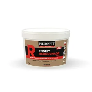 Vente Directe Enduit de rebouchage pâte - Prestonett R - Blanc - 4Kg