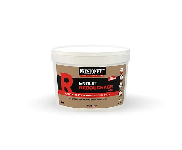 Vente Directe Enduit de rebouchage pâte - Prestonett R - Blanc - 4Kg