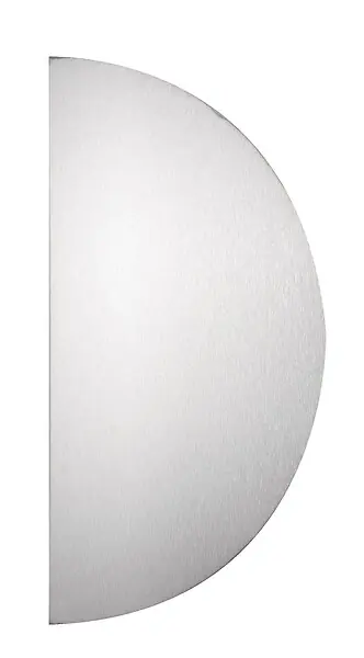 Plaque demi-lune adhésive aluminium argent épaisseur 1mm - DUVAL - 11-0102-1699-250X125 Prix Choc