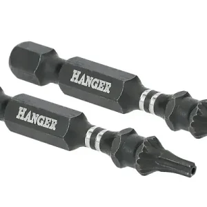 Commande En Gros 2 embouts impact 1/4‘‘ étoile percée TTX40 longueur 75mm - HANGER - 134096