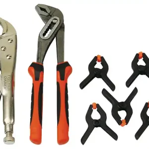 7 pinces atelier - Multiprise 240mm, étau 220mm, 5 à ressort FISCHER DAREX Solde